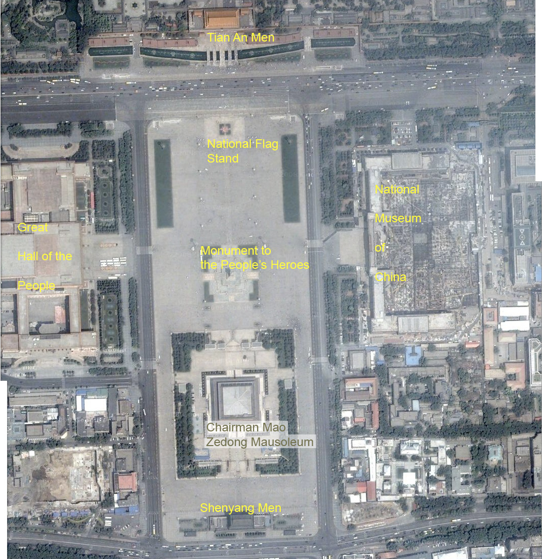 Tiananmen Square Map