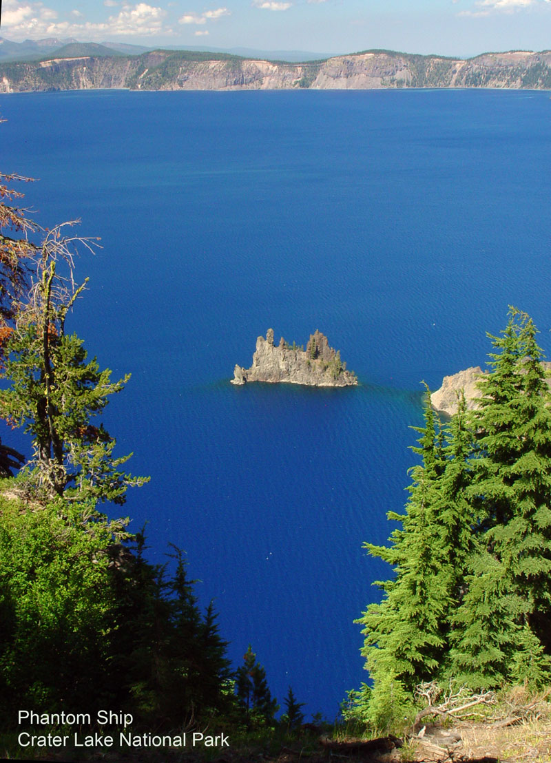 Phantom Ship Crater Lake from Sun Notch