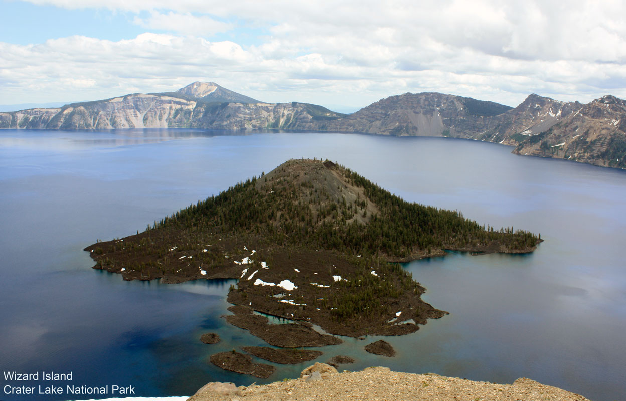 Wizard Island Crater Lake from Watchman