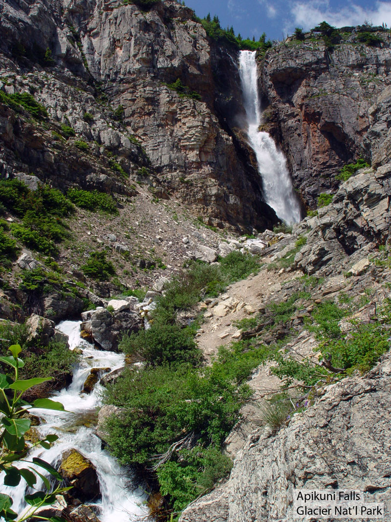 Apikuni Falls Glacier National Park