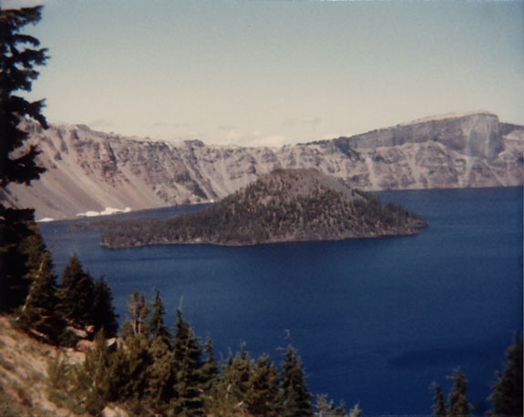 Wizard Island in Crater Lake