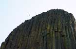 Close-up of summit of Devils Tower