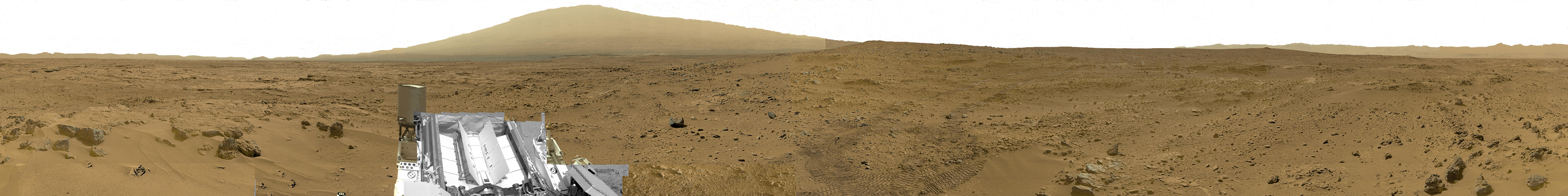 MSL Curiosity at Rocknest site in Gale Crater