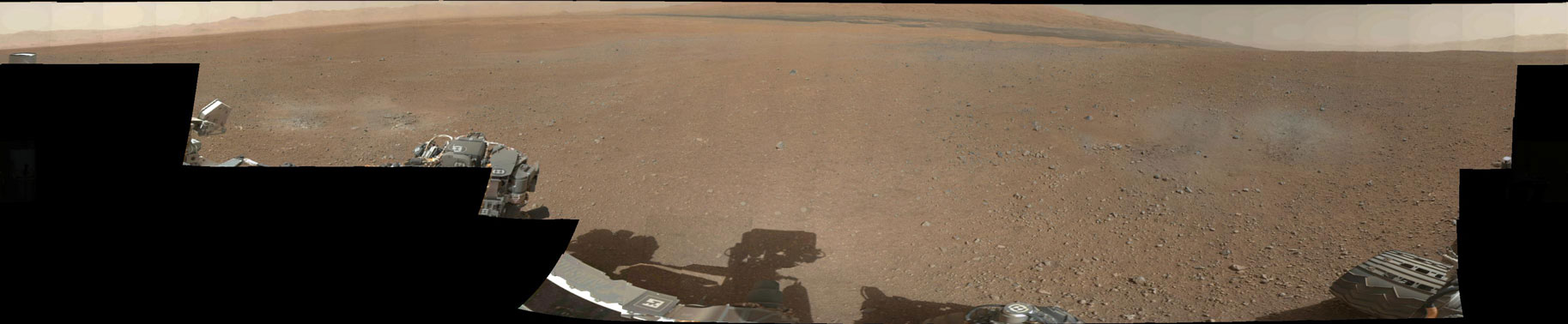 MSL's landing spot in Gale Crater