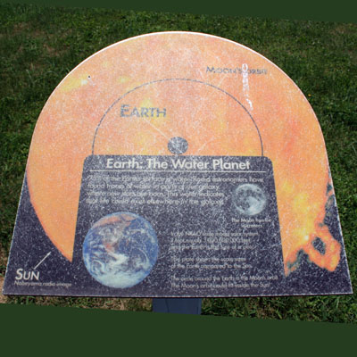 Earth plaque NRAO Green Bank