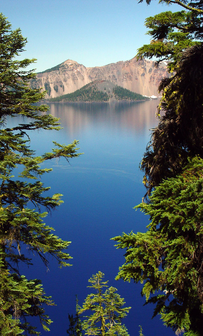 Wizard Island Crater Lake from Phantom Ship Overlook