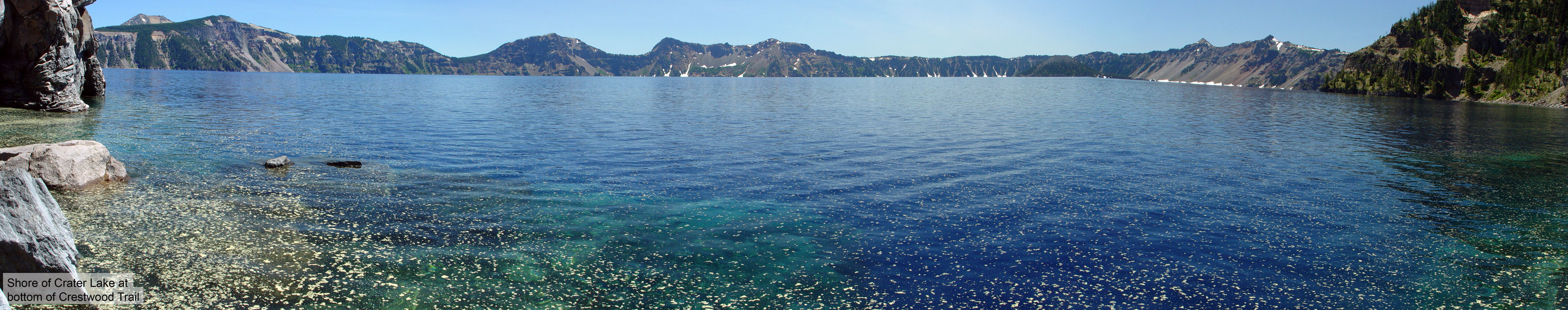 At the shore of Crater Lake