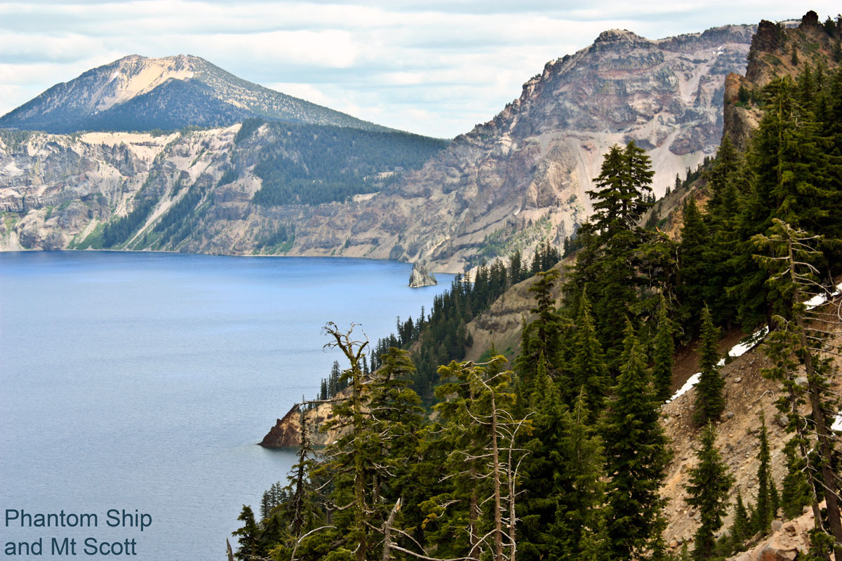 Phantom Ship Crater Lake from Rim Village