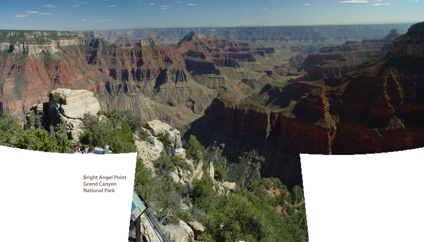 Grand Canyon north rim at Bright Angel Point