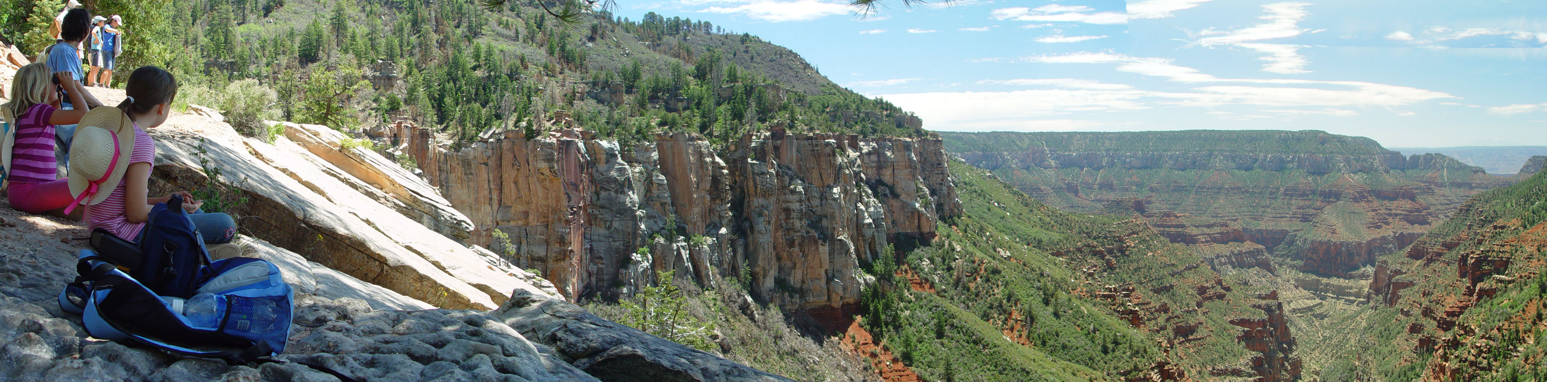 Coconino Overlook along North Kaibab Trail Grand Canyon