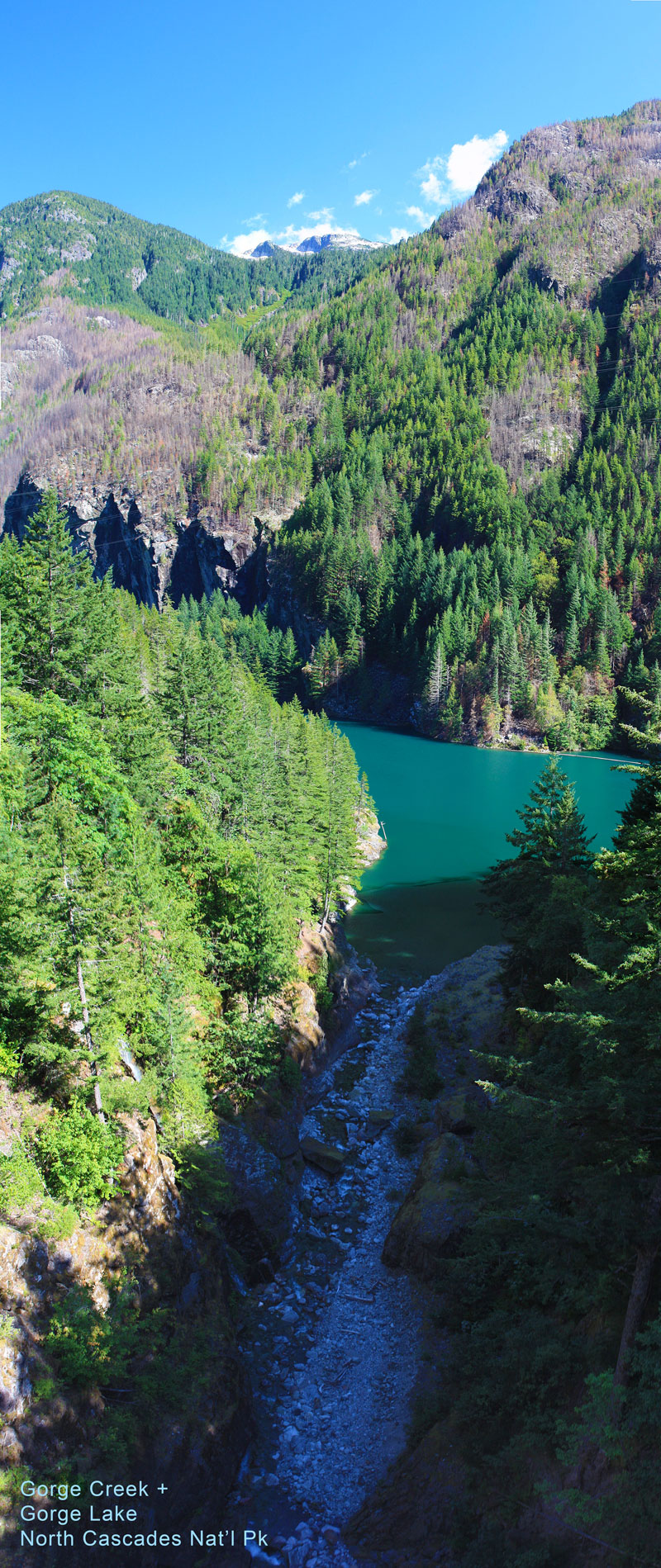 Gorge Creek flows into Gorge Lake