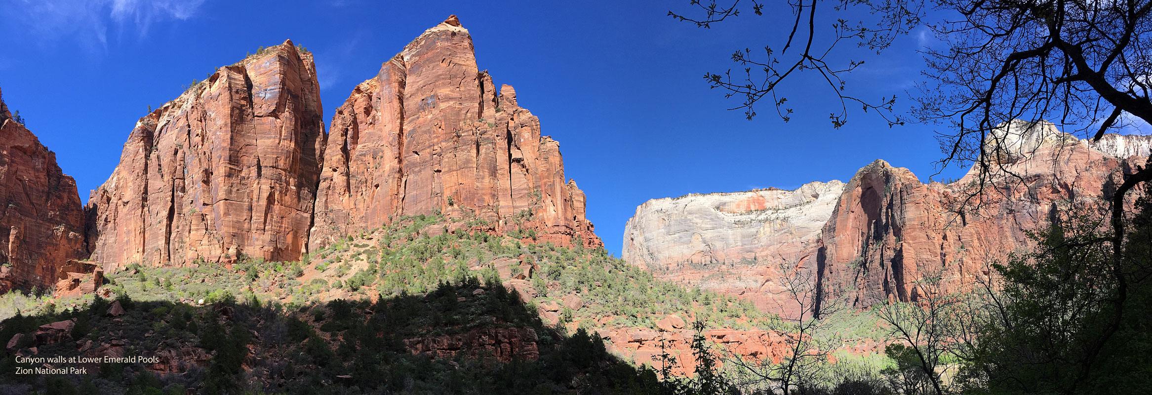 Canyon walls at Lower Emerald Pools