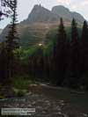 Downstream St Mary Falls Glacier NP