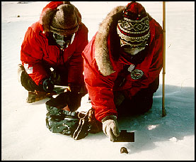 finding meteorites in Antarctica