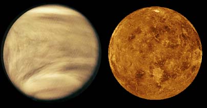 cloudy atmosphere of Venus