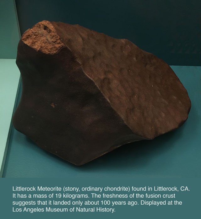 Littlerock stony meteorite